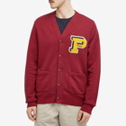 Polo Ralph Lauren Men's College Logo Sweat Cardigan in Red Carpet