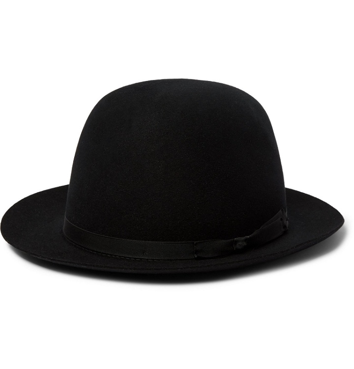 Photo: Lock & Co Hatters - Voyager Rollable Rabbit-Felt Trilby - Black