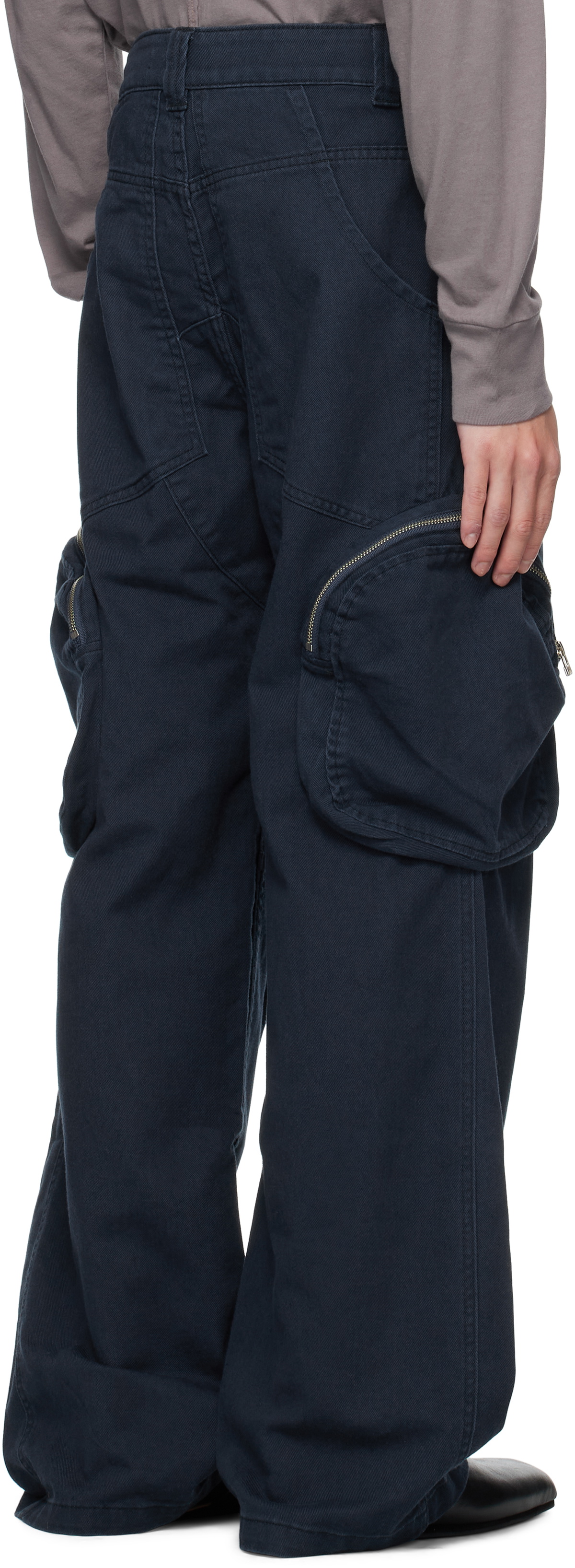 Eckhaus Latta Navy Pocket Cargo Pants