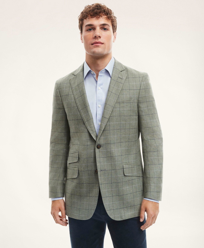 Photo: Brooks Brothers Men's Madison Relaxed-Fit Wool Cashmere Blend Sport Coat | Green