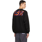 MCQ Black and Multicolor Relaxed Sweatshirt