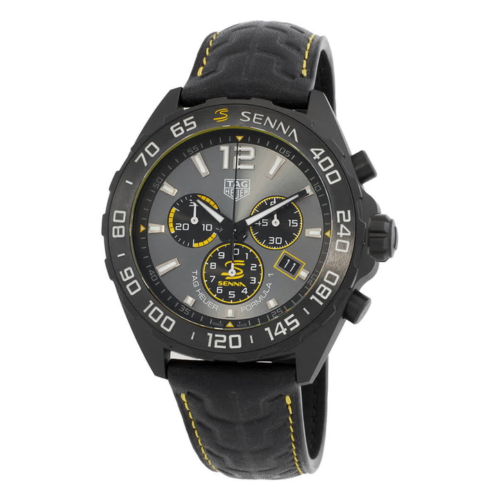 Photo: Tag Heuer Formula 1 X Senna Chronograph Quartz Grey Dial Mens Watch CAZ101AJ-FC6487