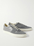 Common Projects - Bball Suede-Trimmed Leather Sneakers - Gray