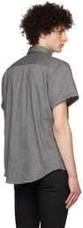 Naked & Famous Denim Grey Organic Cotton Shirt