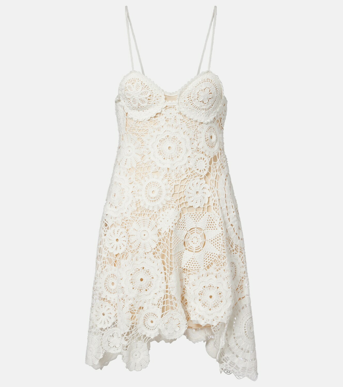 Self-Portrait Crochet minidress