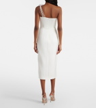 David Koma Floral-appliqué bustier dress