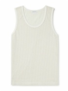 Sunspel - Knitted Cotton-Mesh Vest - White