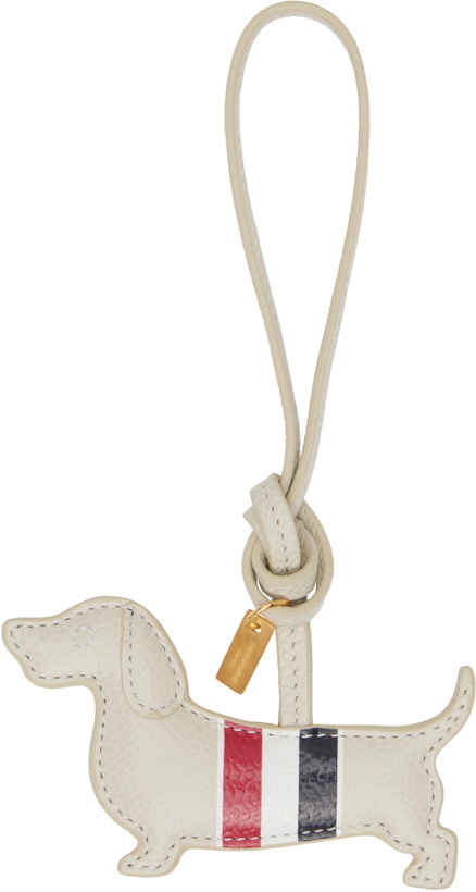Photo: Thom Browne Off-White Puffy Hector Charm Keychain