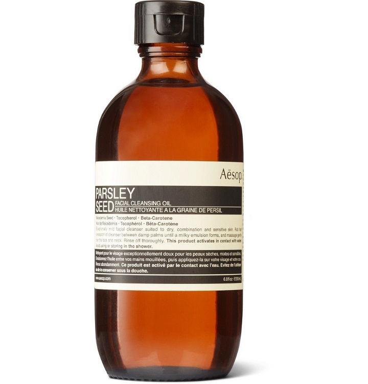 Photo: Aesop - Parsley Seed Facial Cleansing Oil, 200ml - Men - Colorless