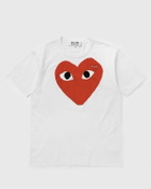 Comme des Garçons Play TEE RED EMBLEM KNIT red/white Mens Shortsleefe