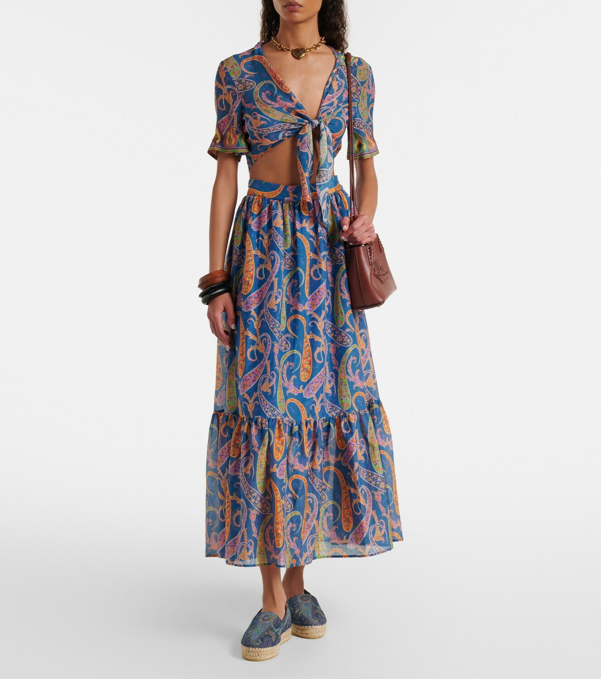 Etro Printed canvas espadrilles