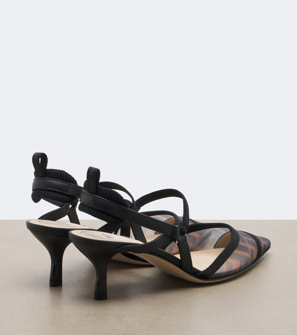 Fendi Colibrì mesh slingback pumps