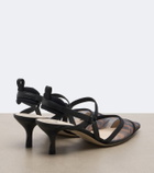 Fendi Colibrì mesh slingback pumps