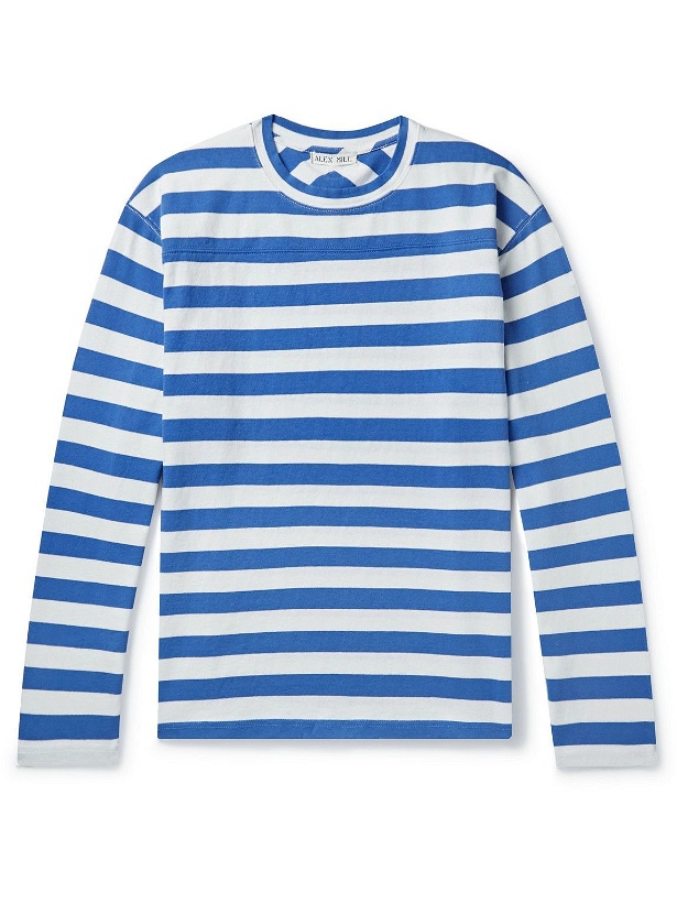 Photo: Alex Mill - Touchdown Striped Cotton-Jersey T-Shirt - Blue