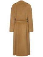 ALBERTA FERRETTI Belted Alpaca & Wool Long Coat