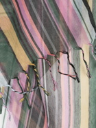 PAUL SMITH - Stripe Detail Fringed Scarf