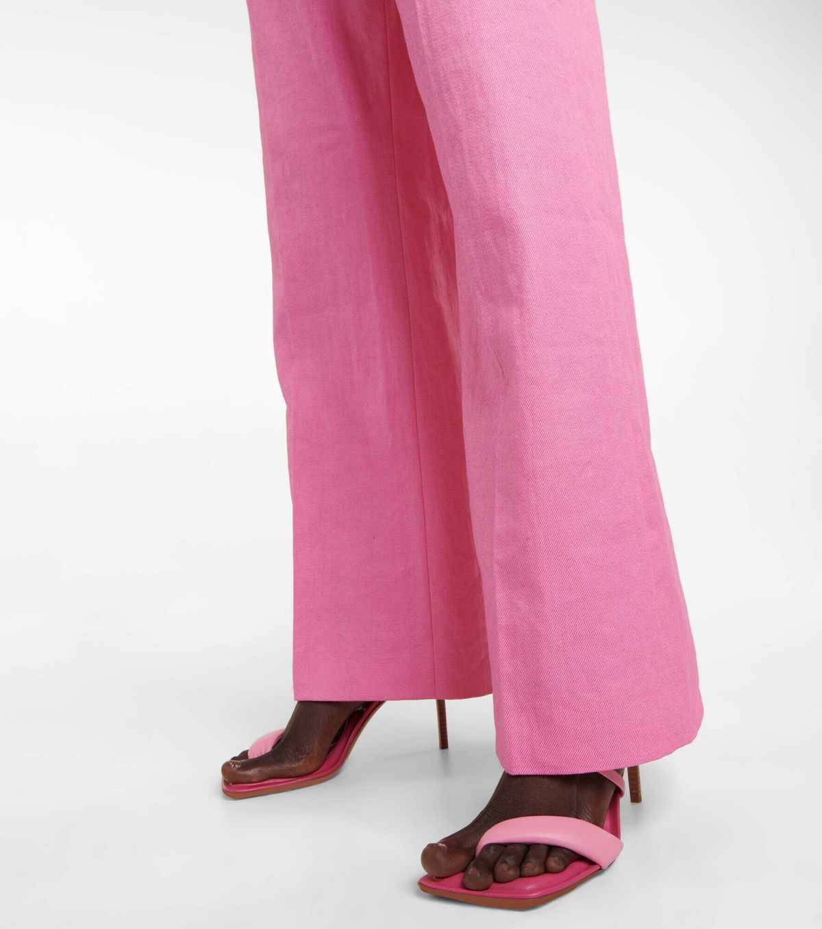 JACQUEMUS Les Sandals Limone ハイヒール サンダル Jacquemus Les Mules Limone Leather Sandal Women's Yellow 36