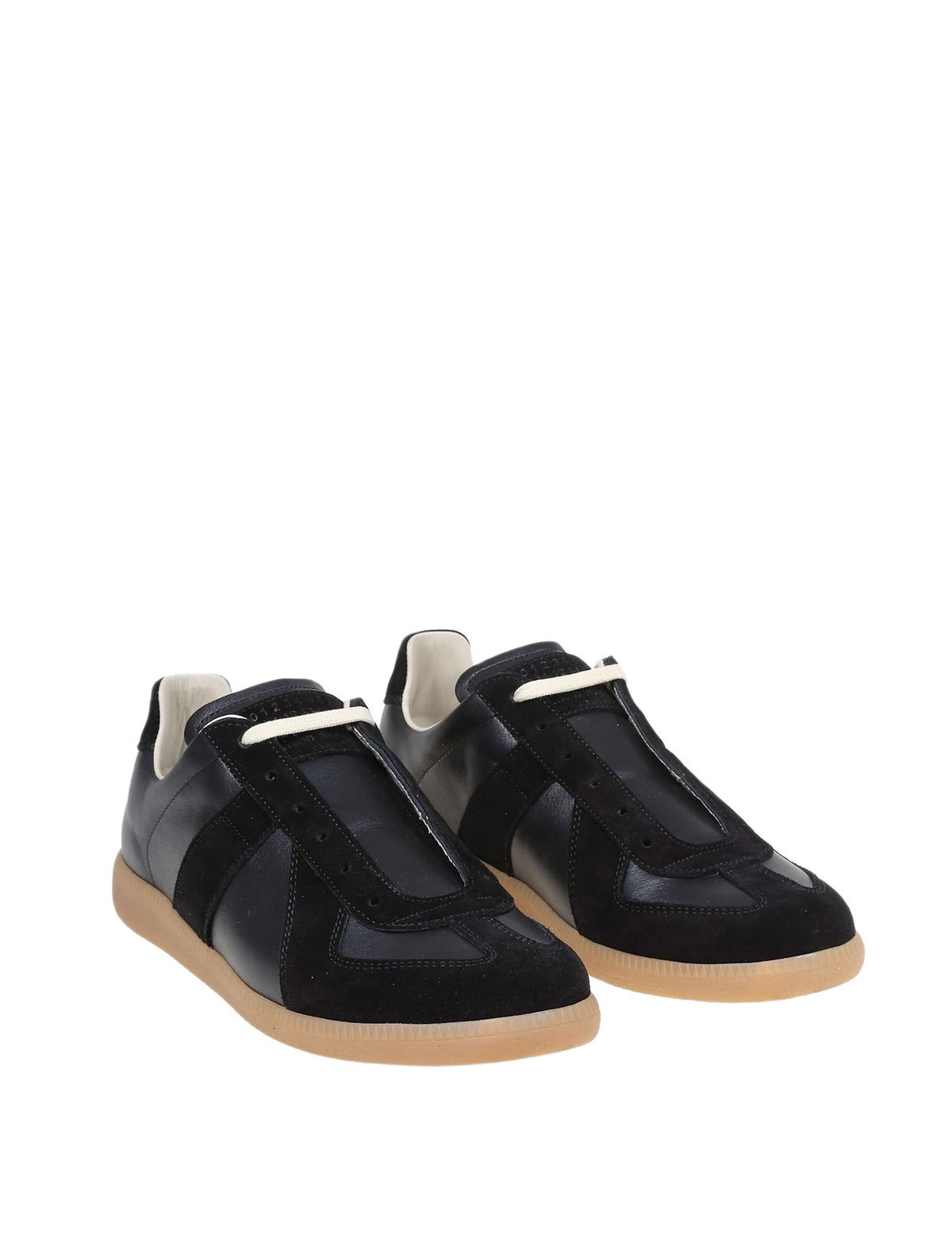 Maison Margiela Sneakers Replica In Leather And Suede