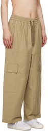 Maison Kitsuné Beige Drawstring Trousers