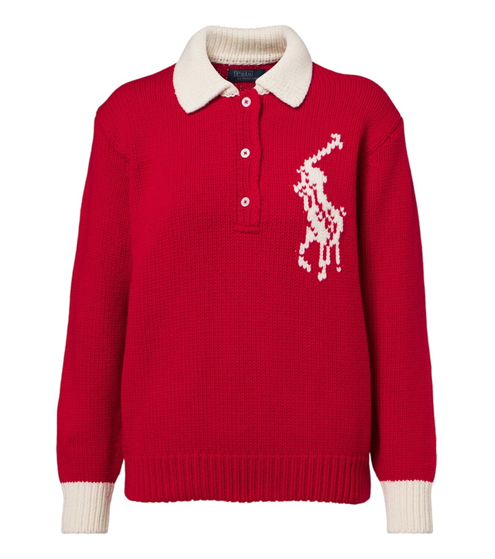Photo: Polo Ralph Lauren Big Pony intarsia wool polo sweater