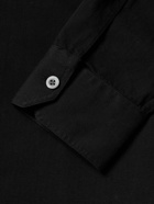 Mr P. - Herringbone Cotton-Twill Shirt - Black