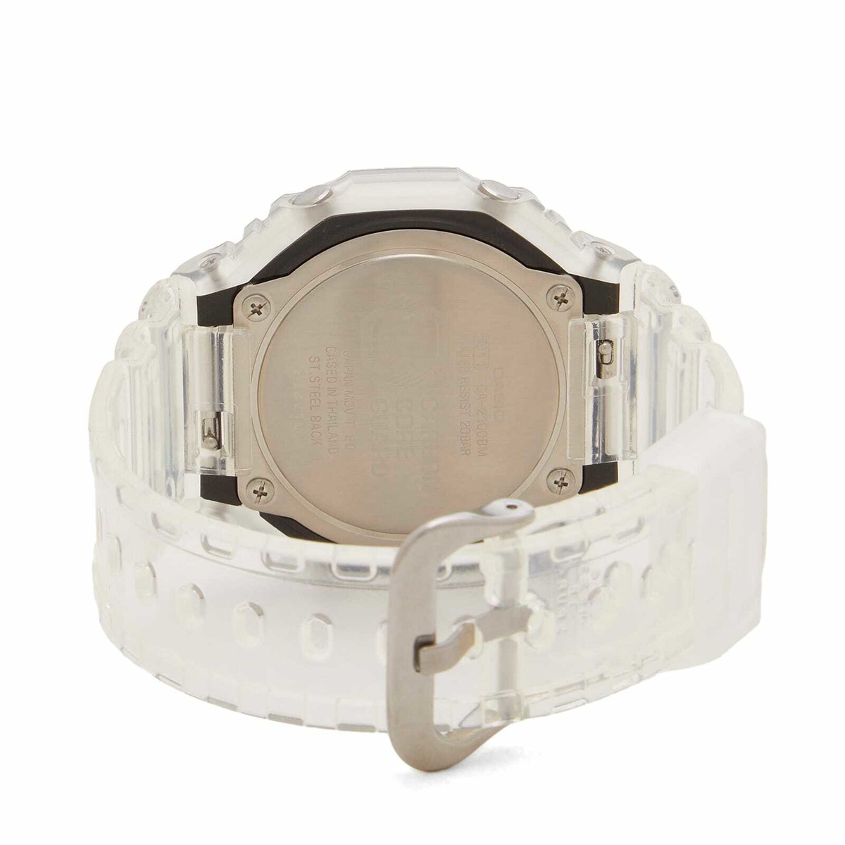 G-Shock GA-2100BM-7A8ER Watch in Silver/Orange 