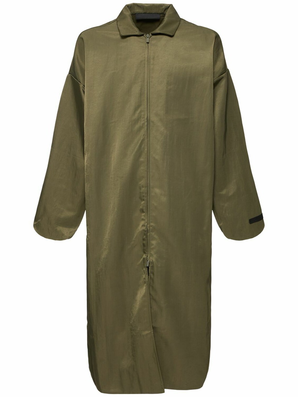 Photo: FEAR OF GOD ESSENTIALS Textured Nylon Trench Coat