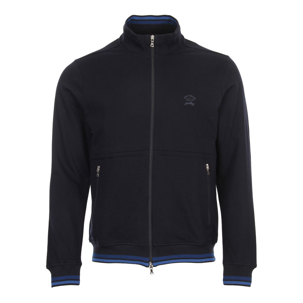 Zipped Sweat Top - Navy