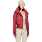 Rick Owens Moncler + Rick Owens Red Cropped Down Jacket
