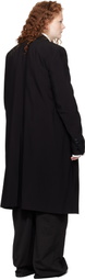 Ann Demeulemeester Black Viv High Comfort Tailored Coat