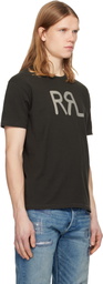 RRL Black RRL Ranch Logo T-shirt