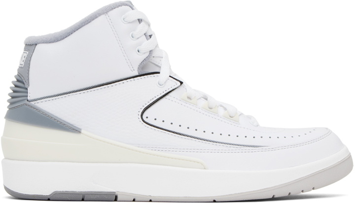 Photo: Nike Jordan White & Gray Air Jordan 2 Sneakers