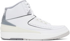 Nike Jordan White & Gray Air Jordan 2 Sneakers