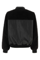 Random Identities Black Synthetic Leather Jacket