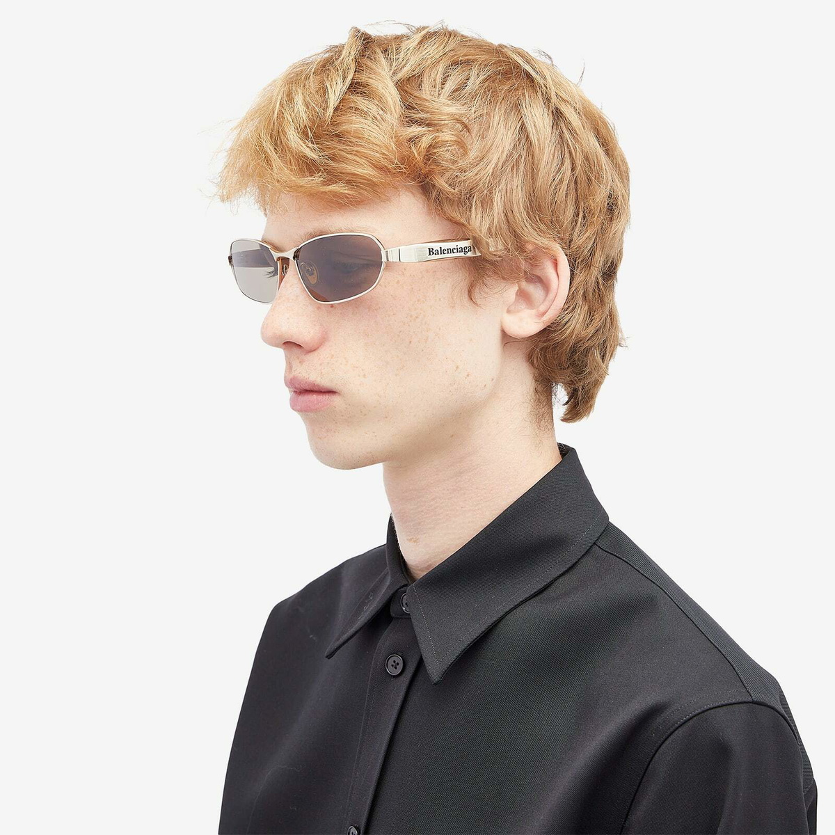 Balenciaga Eyewear BB0355S Sunglasses in Gold/Brown 