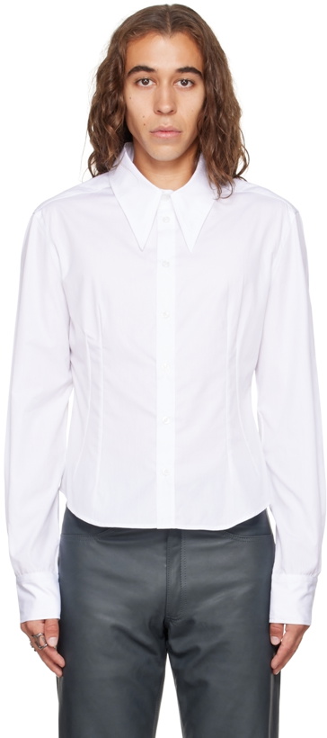 Photo: AARON ESH SSENSE Exclusive White Double Dart Shirt