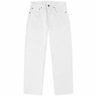 Beams Plus Men's 5 Pocket Denim Jean in White