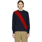 rag and bone Navy Silk Rex Sweater