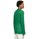 Jil Sander Green Linen Sweater