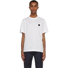 Moncler White and Black Logo T-Shirt