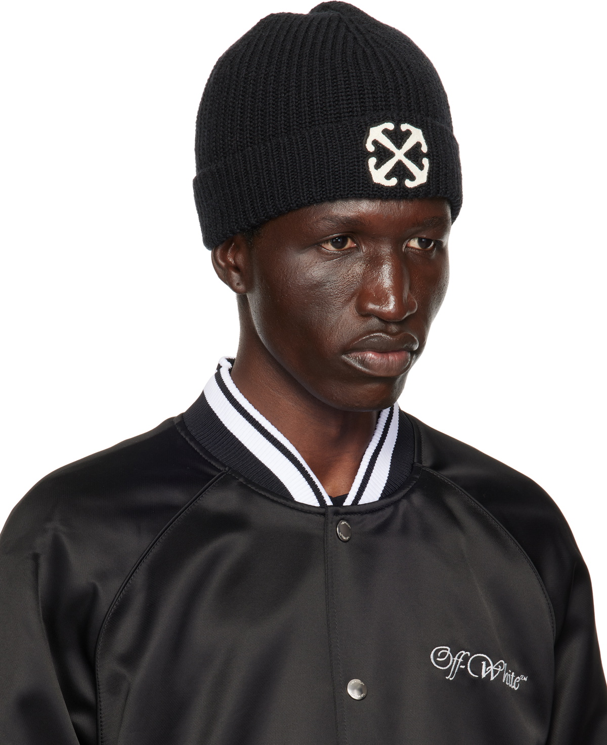 Off-White Black Arrow Classic Beanie Off-White