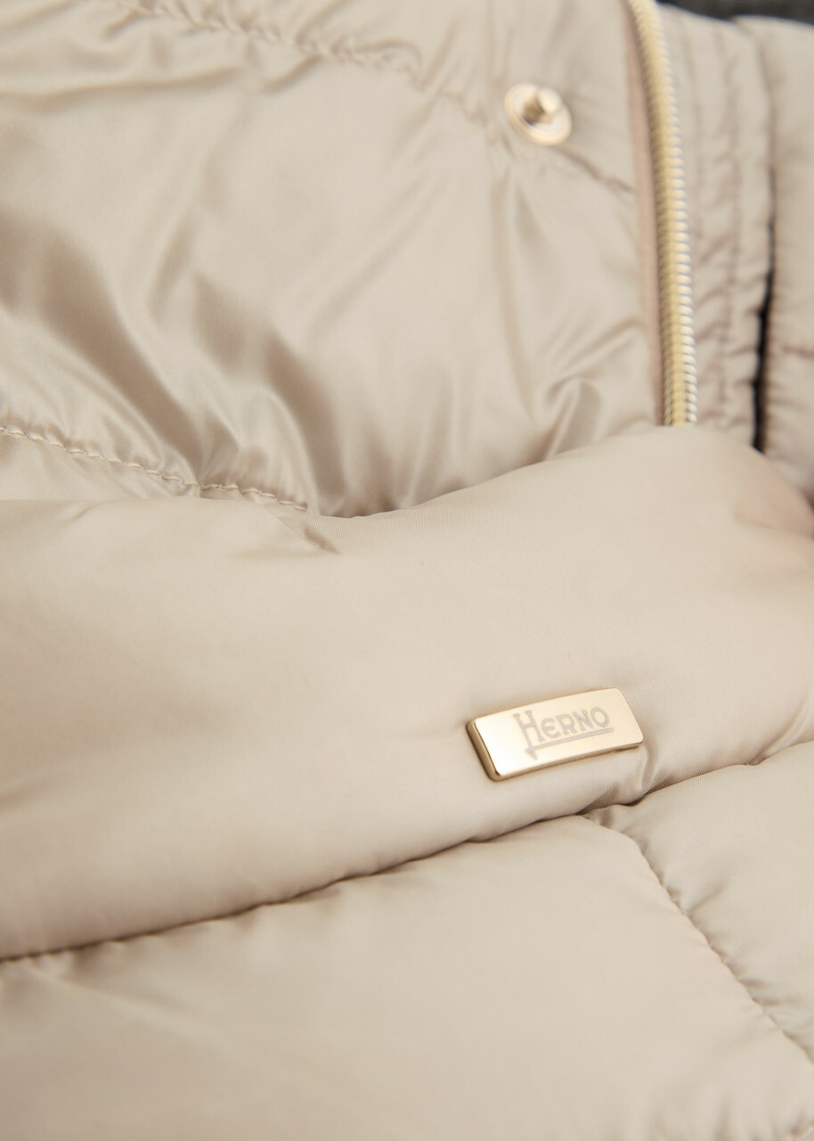 Herno Giulia Quilted Shell Gilet Cream