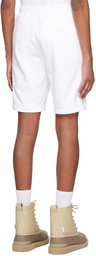 Stone Island White 64651 Shorts