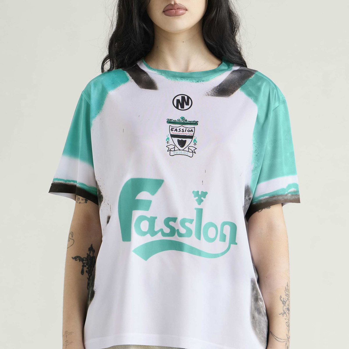 Navinder Nangla Livherpool Jersey in White/Gren/Black