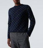 Gucci GG wool and cashmere-blend jacquard sweater