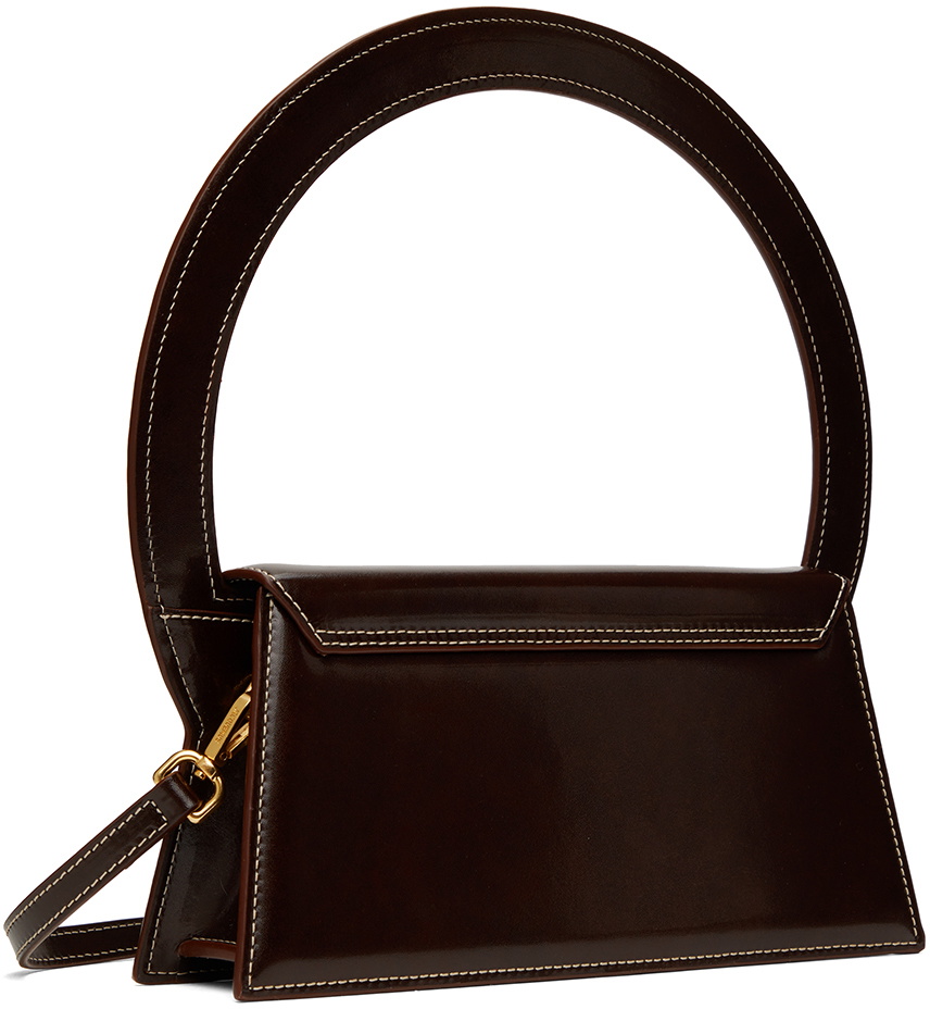 Jacquemus Brown Le Papier 'Le Sac Rond' Top Handle Bag Jacquemus