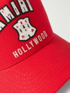 AMIRI - MA Hollywood Appliquéd Cotton-Twill and Mesh Baseball Cap