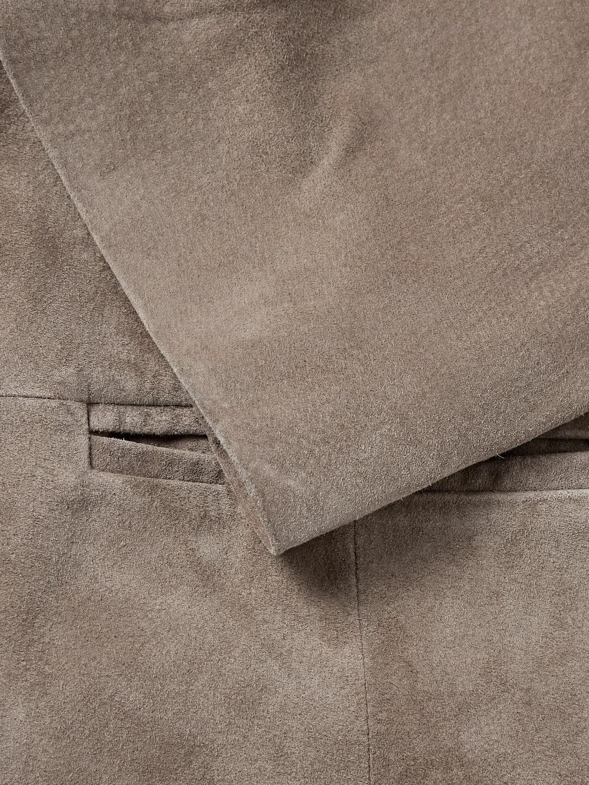 Entire Studios - Oversized Suede Blazer - Brown