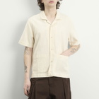 A Kind of Guise Men's Salvi Vacation Shirt in Ivory Slub