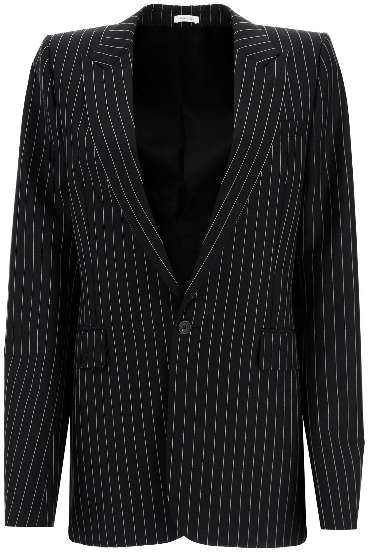 ALEXANDER MCQUEEN 'striped jacket with voluminous Black Alexander